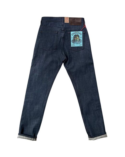 Naked & Famous Blue Weird Guy Kawataro Selvedge for men