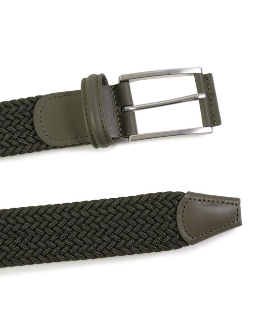 Andersons Black Woven Belt for men