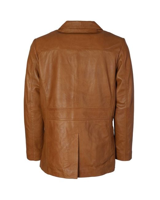 real hoxton Brown Safari Jacket for men