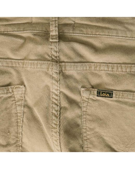 Lois Natural Sierra Thin Cord Trousers for men