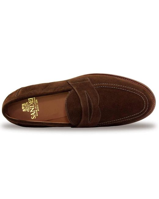 Sanders Brown Aldwych Penny Loafers for men
