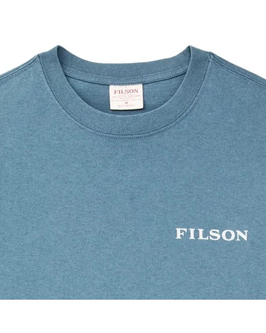Filson Blue Scenic Graphic T-Shirt for men