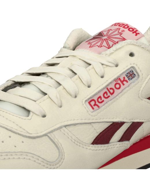 Reebok White Classic Leather Sneakers for men