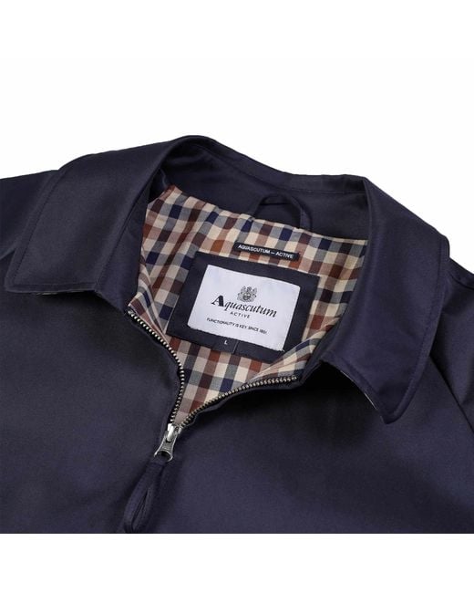 Aquascutum Blue Archival Mid Jacket for men
