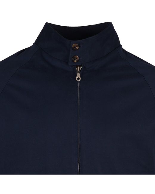 real hoxton Blue Harrington Jacket for men