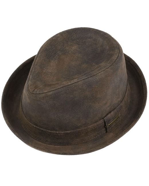 Stetson Brown Hats Radcliff Leather Player for men