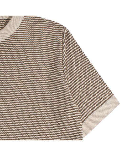 Far Afield Brown Newport Knit T-Shirt for men