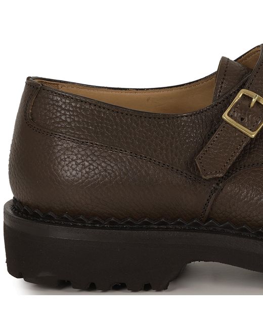 Yuketen Brown Double Monk Strap for men