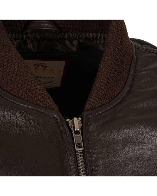 real hoxton Black Ryan Bomber Jacket for men