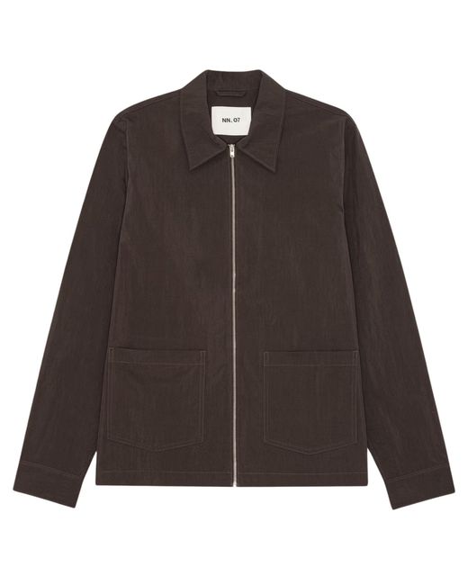 NN07 Black Virgil Poplin Hybrid for men