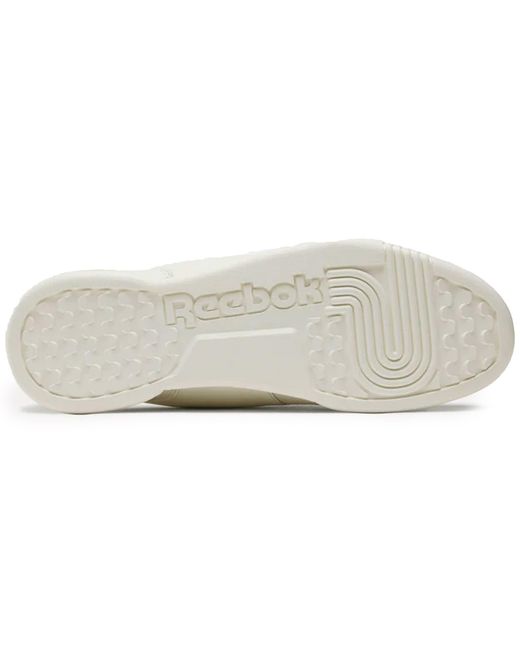 Reebok White Workout Plus Shoes for men