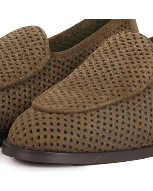 Jacques Soloviere Brown Suede Perfo for men