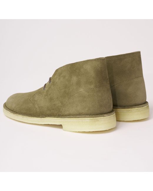 clarks olive suede desert boots