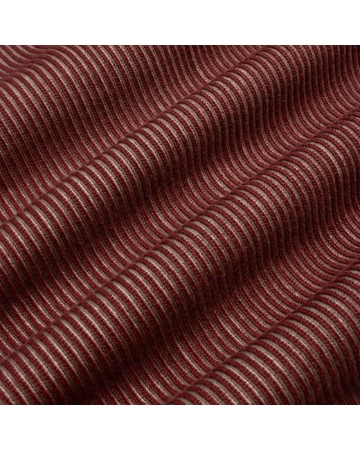 Far Afield Purple Velzy Helio Stripe Knit Shirt for men