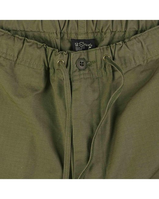 Orslow Green New Yorker Shorts Cotton Poplin for men