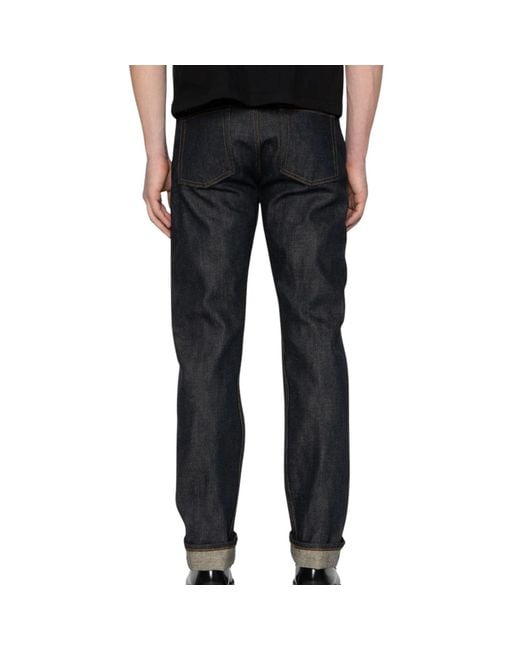 Naked & Famous Gray Weird Guy Harionago Selvedge for men