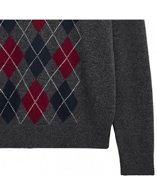 Pringle of Scotland Blue Argyle Jumper for men
