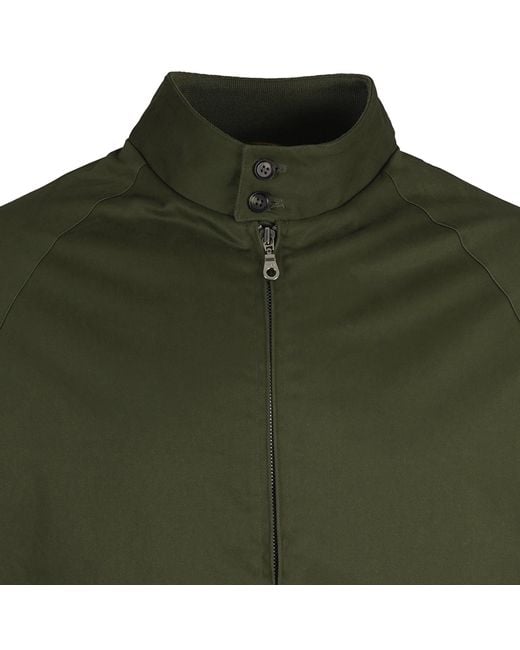 real hoxton Green Harrington Jacket for men
