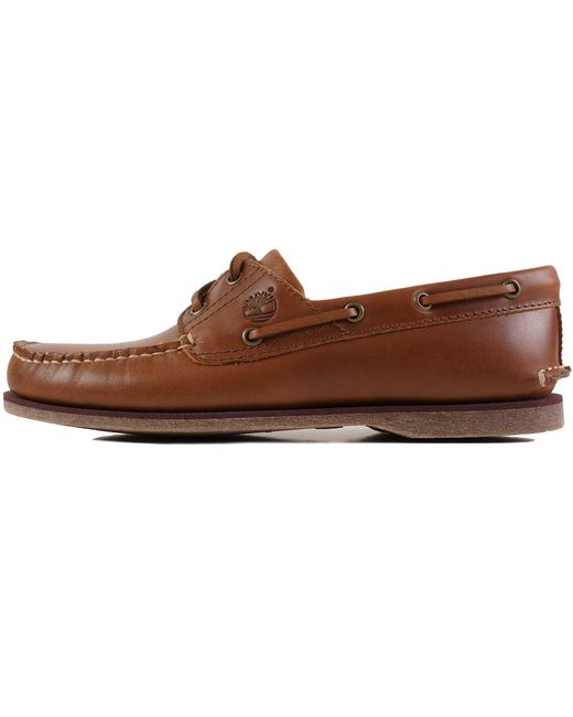Timberland Brown Classic Leather Boat Shoe for men