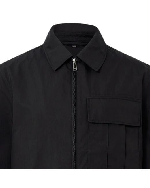 Belstaff Black Cargo Overshirt for men