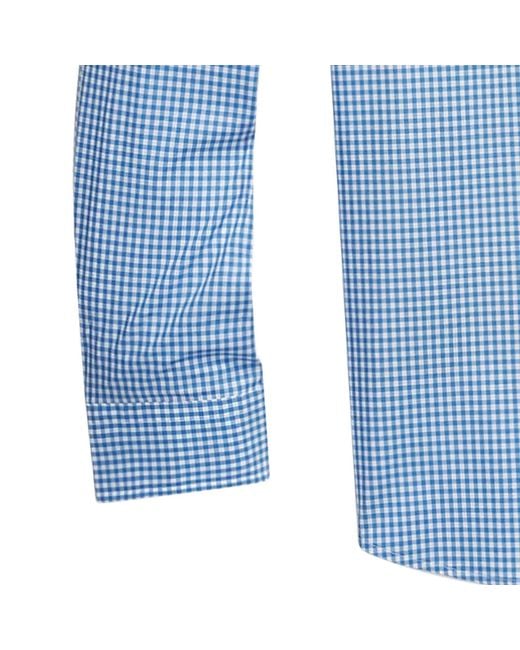 Polo Ralph Lauren Blue Custom Fit Stretch Poplin Shirt for men