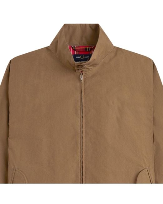 Fred Perry Brown Harrington Jacket for men