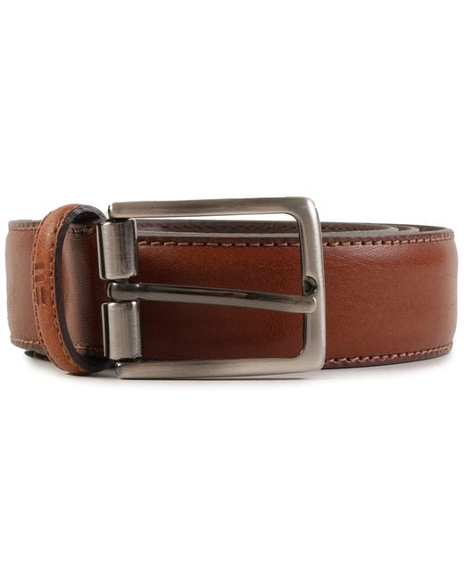 Miguel Bellido Belts Brown Miguel Bellido Leather Grain Belt for men