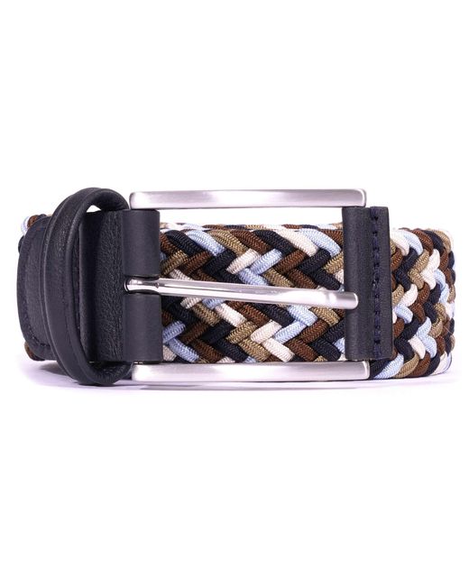 Andersons Blue Anderson&Apos; Belts Woven Belt for men