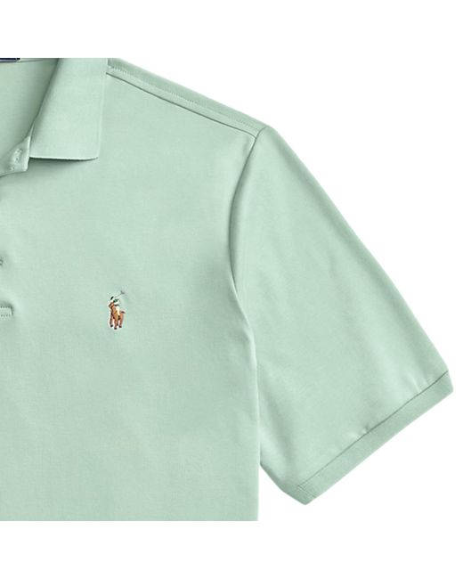 Polo Ralph Lauren Green Custom Slim Fit Soft Cotton Polo Shirt for men