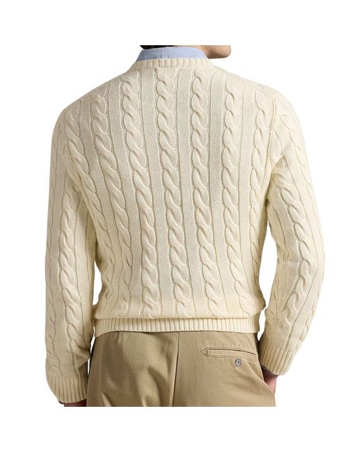 Polo Ralph Lauren Natural Cable-Knit Jumper for men
