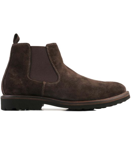 John White Brown Vigo Suede Boots for men