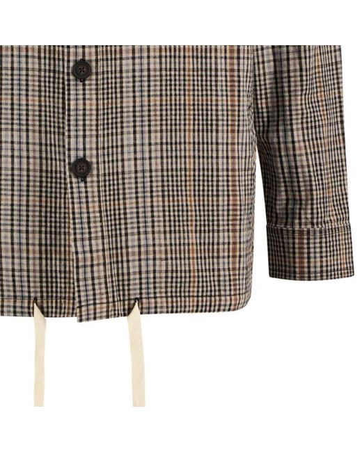 Barbour Brown Fife Checked Overshirt for men