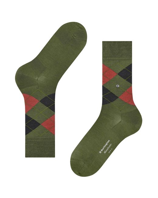 Burlington Green Manchester Socks for men