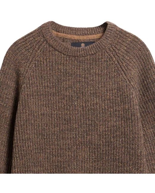 Barbour Brown Horseford Crew Neck Jumper for men