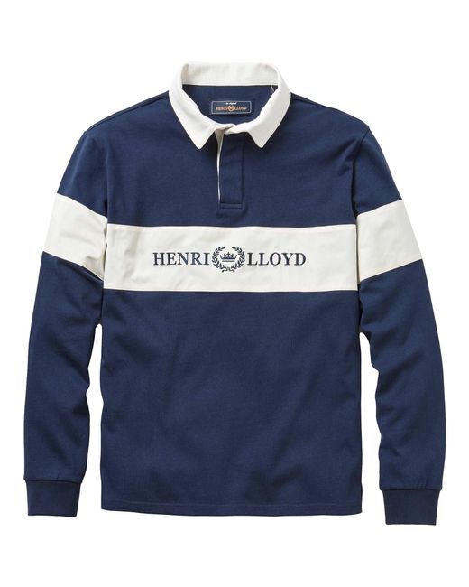 Henri Lloyd Blue Voyager Rugby Shirt for men