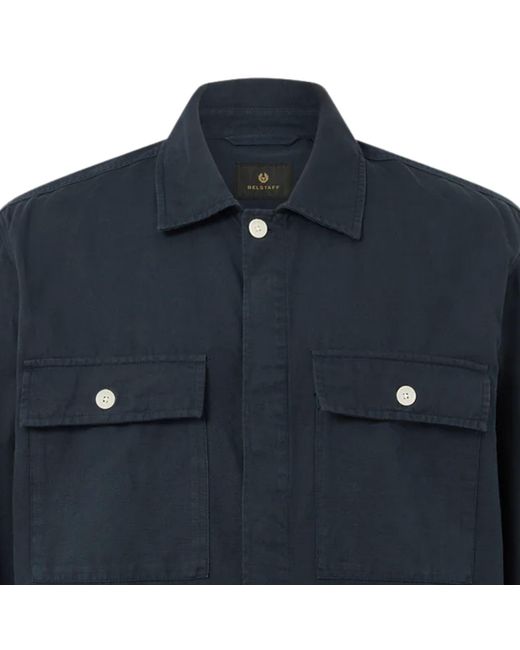 Belstaff Blue Maritime Overshirt for men