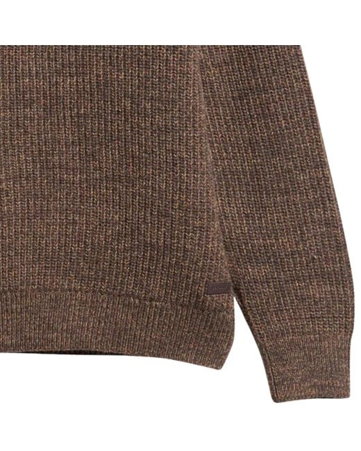 Barbour Brown Horseford Crew Neck Jumper for men