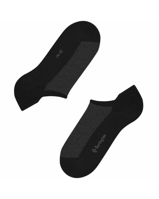 Burlington Black Athleisure Sneaker Socks for men