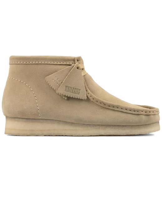 Clarks Natural Wallabee Boot Suede for men