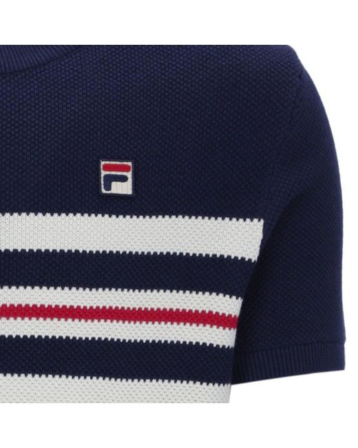 Fila Blue Gerardo Knitted T-Shirt for men
