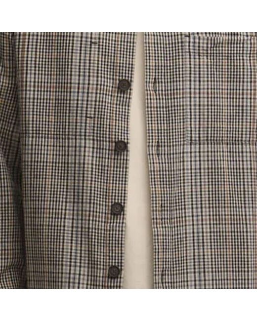 Barbour Brown Fife Checked Overshirt for men