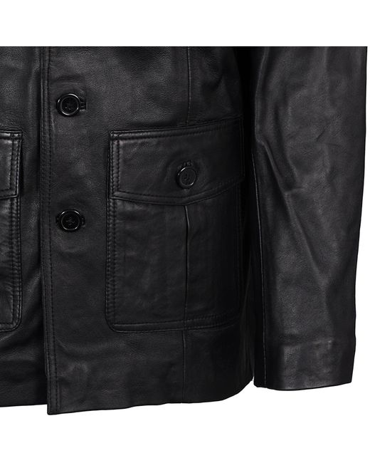 real hoxton Black Safari Jacket for men