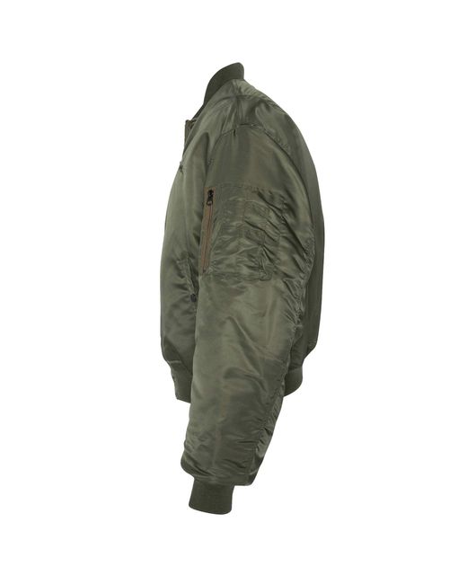 Schott Nyc Green Recycled Nylon Ma-1 90's Fit Bomber Jacket for men