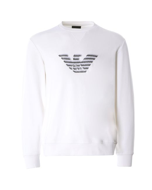 mens white armani sweatshirt