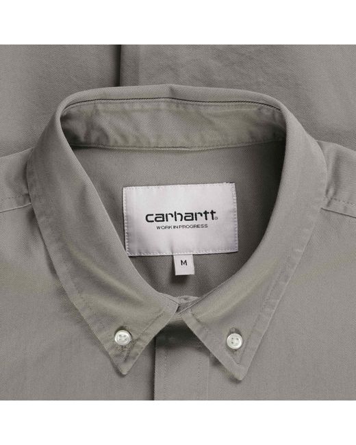 Carhartt Gray Long Sleeve Madison Shirt for men