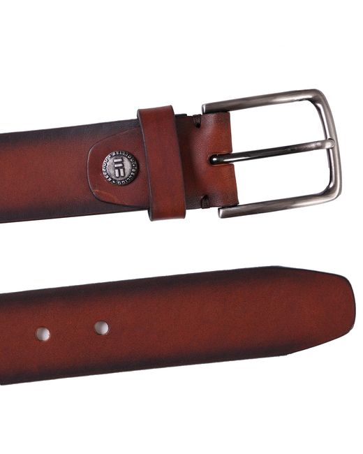 Miguel Bellido Belts Brown Leather Belt for men