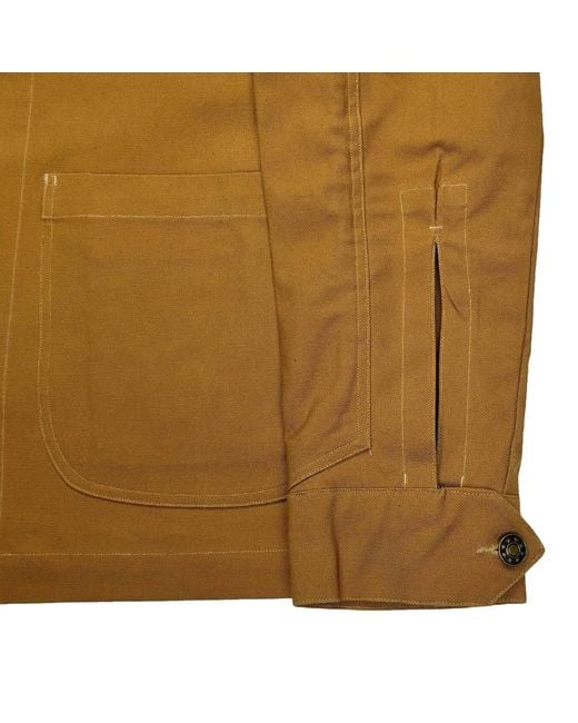 real hoxton Brown Chore Jacket for men