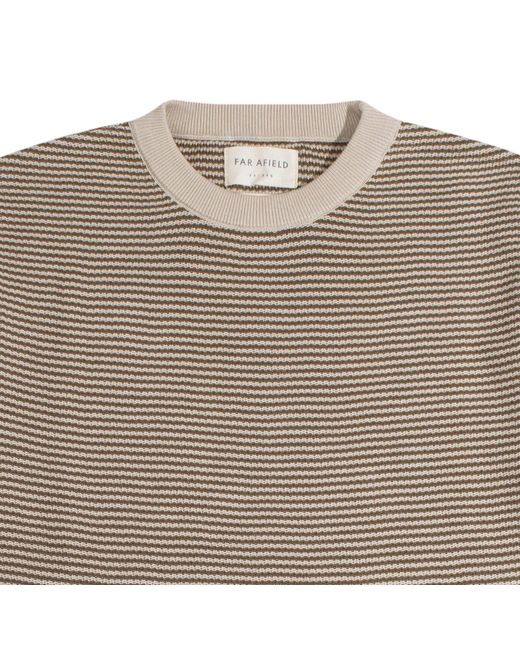 Far Afield Brown Newport Knit T-Shirt for men