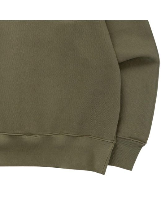 Power Goods Green Loopback Crewneck for men
