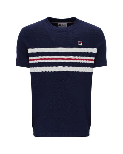 Fila Blue Gerardo Knitted T-Shirt for men